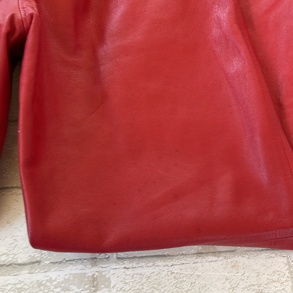 BCBGMaxAzria Red Leather Pants - Picture 9 of 12